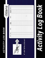 Activity Log Book: dans 11" x 8.5"