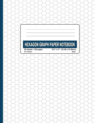 Hexagon Graph Paper Notebook - 0.2" Hexes