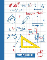 Math Notebook 1/2 Inch Squares