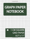 Graph Paper Notebook 1 Cm Square Grid
