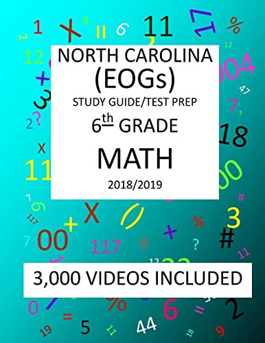 6th Grade NORTH CAROLINA EOGs 2019 MATH Test Prep