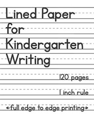 Lined Paper for Kindergarten Writing