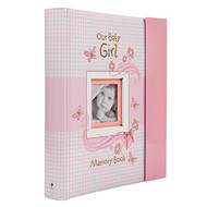 Christian Art Gifts Girl Baby Book of Memories Pink Keepsake Photo