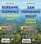 San Fernando Valley / Glendale / Burbank California Street Map