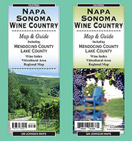 Napa & Sonoma Wineries California Guide Map
