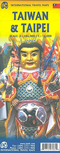 Taiwan & Taipei Travel Reference Map 3rd Ed 1: 368K/16K