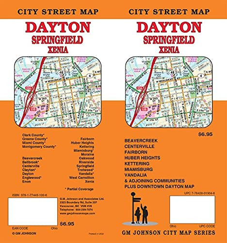 Dayton / Springfield / Xenia Ohio Street Map