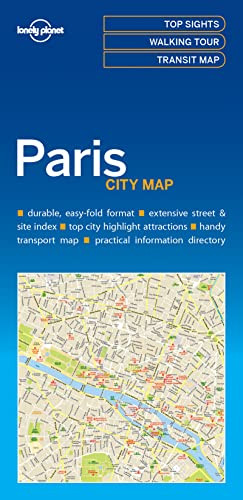 Lonely Planet Paris City Map 1