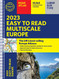 2023 Philip's Easy to Read Multiscale Road Atlas Europe