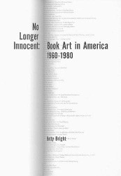 No Longer Innocent: Book Art In America 1960-1980