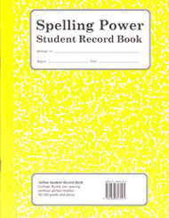 Spelling Power Student Record Book: Yellow