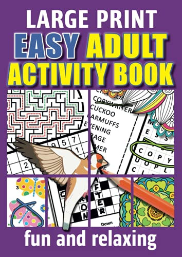 Easy Adult Activity Book