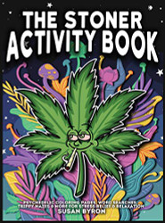 Stoner Activity Book - Psychedelic Colouring Pages Word Searches