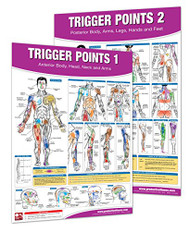 Trigger Point Therapy Chart/Poster Set; Acupressure Charts