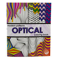 Modern Patterns Optical Coloring Book (MindWare)