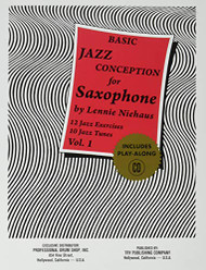 TRY1057 - Basic Jazz Conception for Saxophone Volume 1 - Book/CD