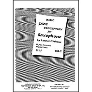 TRY1058 - Basic Jazz Conception for Saxophone Volume 2 - Book/CD