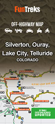 Off-Highway Map for Silverton Ouray Lake City Telluride Colorado