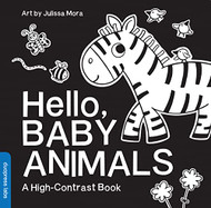 Hello Baby Animals: A Durable High-Contrast Black-and-White Board