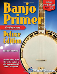 Banjo Primer Book for Beginners Deluxe Edition with DVD and 2 Jam