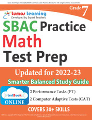 SBAC Test Prep: 7th Grade Math Common Core Practice Book