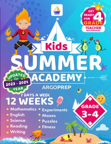 Kids Summer Academy by ArgoPrep - Grades 3-4
