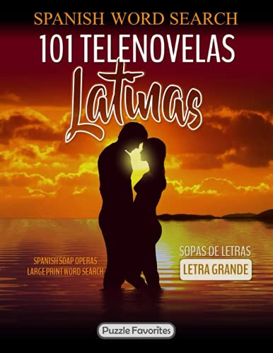 Spanish Word Search - 101 Telenovelas Latinas Sopas de Letras