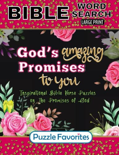 God's Amazing Promises to You - Bible Word Search Large Print