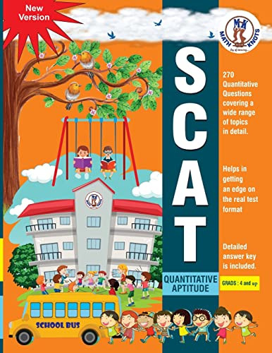 SCAT Quantitative Aptitude-Grades 4 and up