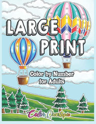 Large Print Color by Number for Adults Volume 2