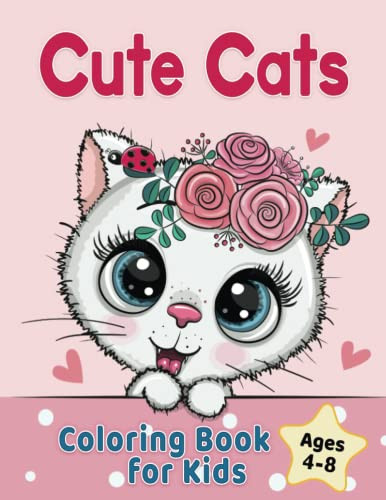 Cute Cats Coloring Book for Kids Ages 4-8 by Golden Age Press