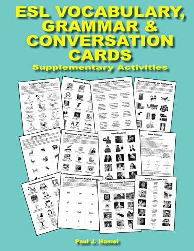 ESL Vocabulary Grammar & Conversation Cards