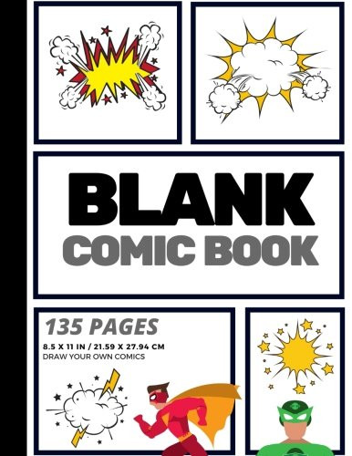 Blank Comic Book: Create Your Own Comic Strip Blank Comic Panels 135