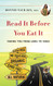 Read It Before You Eat It: Taking You From Label To Table