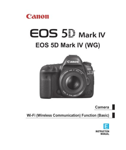 Canon EOS 5D Mark IV Instruction Manual