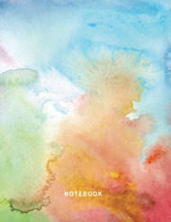 Notebook: Lined Notebook Journal - Rainbow Watercolor - 120 Pages