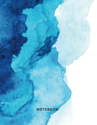 Notebook: Lined Notebook Journal - Blue Ocean Watercolor - 120 Pages