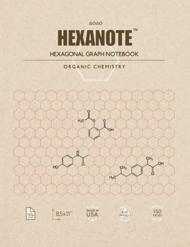 HEXANOTE - Hexagonal Graph Notebook - Organic Chemistry