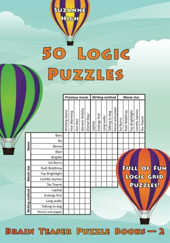 50 Logic Puzzles: Full of Fun Logic Grid Puzzles!