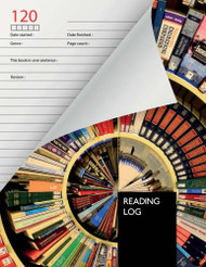 Reading Log: Reader's Journal for 120 books | 124 pages | cream paper