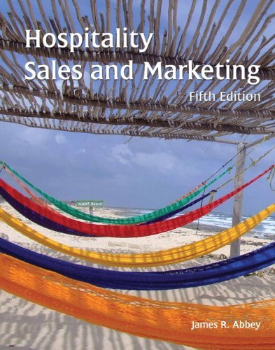 Hospitality Sales And Marketing With Answer Sheet