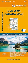 Michelin USA: West Canada: West Map 585