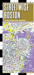 Streetwise Boston Map - Laminated City Center Street Map of Boston