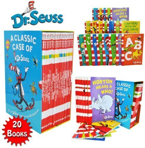 Dr Seuss Classic 20 Books Gift Set - Kids Wonderful World Read at Home