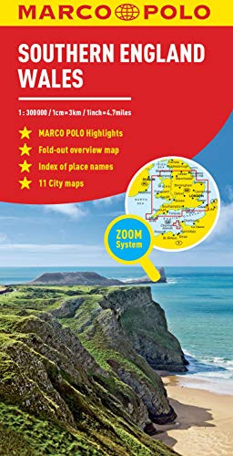 Southern England and Wales Marco Polo Map (Marco Polo Maps)