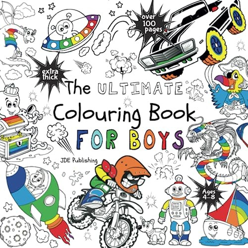 Ultimate Colouring Book for Boys