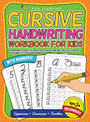 Cursive Handwriting Workbook For Kids Beginners