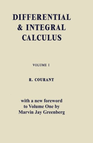 Differential and Integral Calculus Vol. One