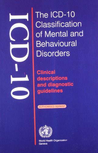 Bertram The Icd-10 Classification Of Mental & Behavioural Disorders