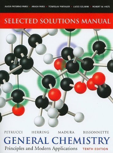 Selected Solutions Manual -- General Chemistry
